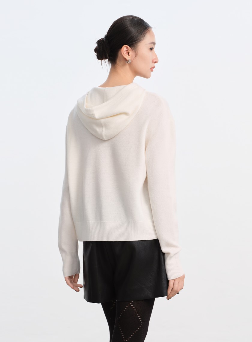 純羊毛連帽衛衣