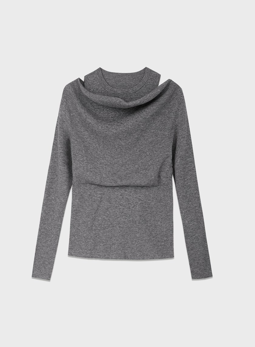 假兩件式造型針織上衣