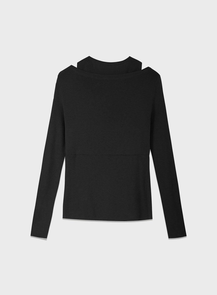 假兩件式造型針織上衣