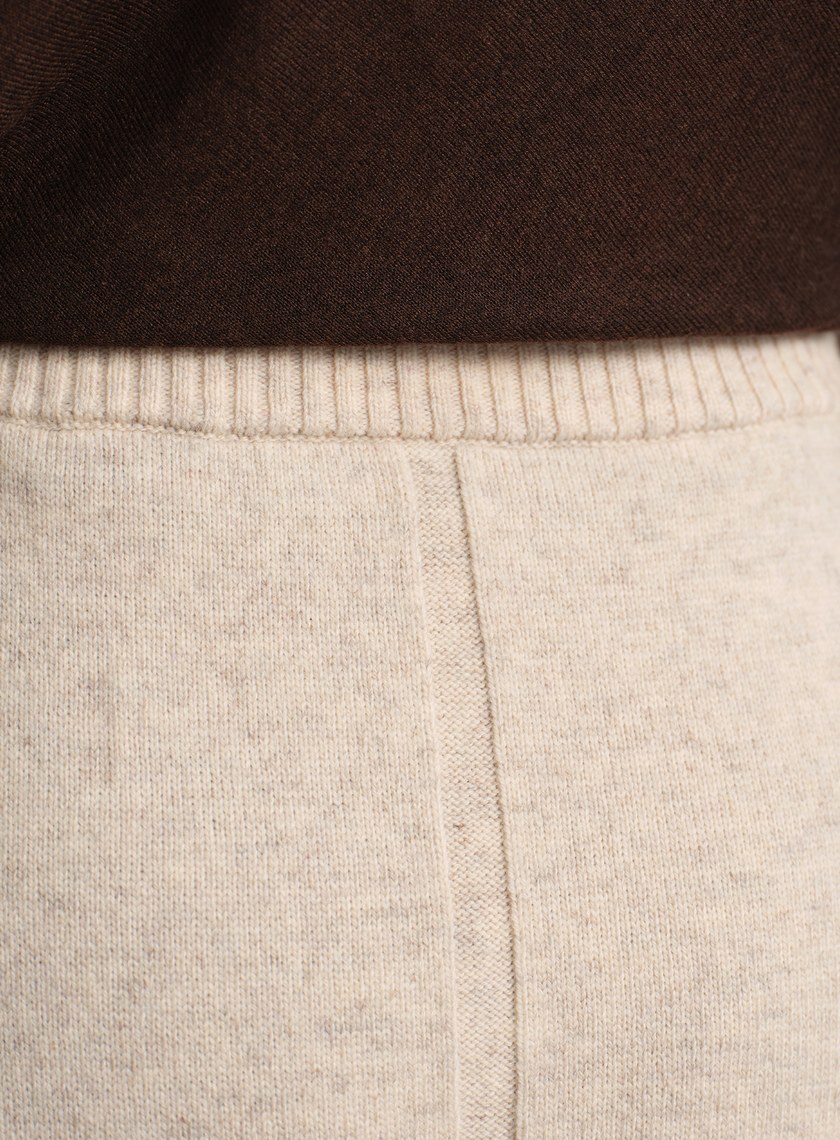 優雅羊毛針織半裙