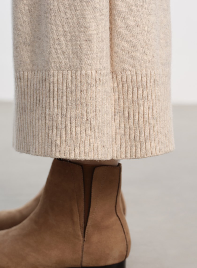 優雅羊毛針織半裙