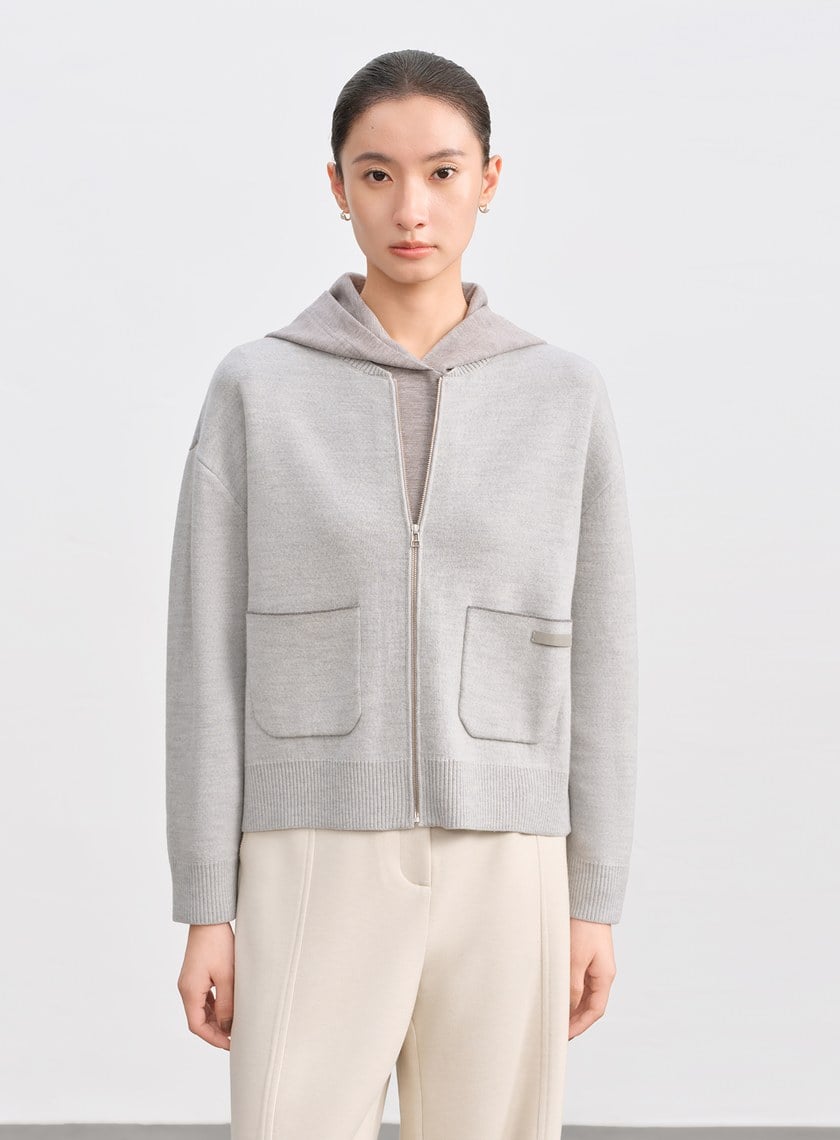 100%美麗諾羊毛針織棒球衫