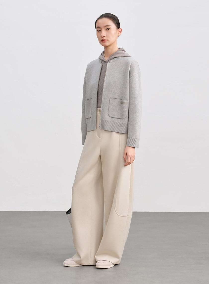 100%美麗諾羊毛針織棒球衫