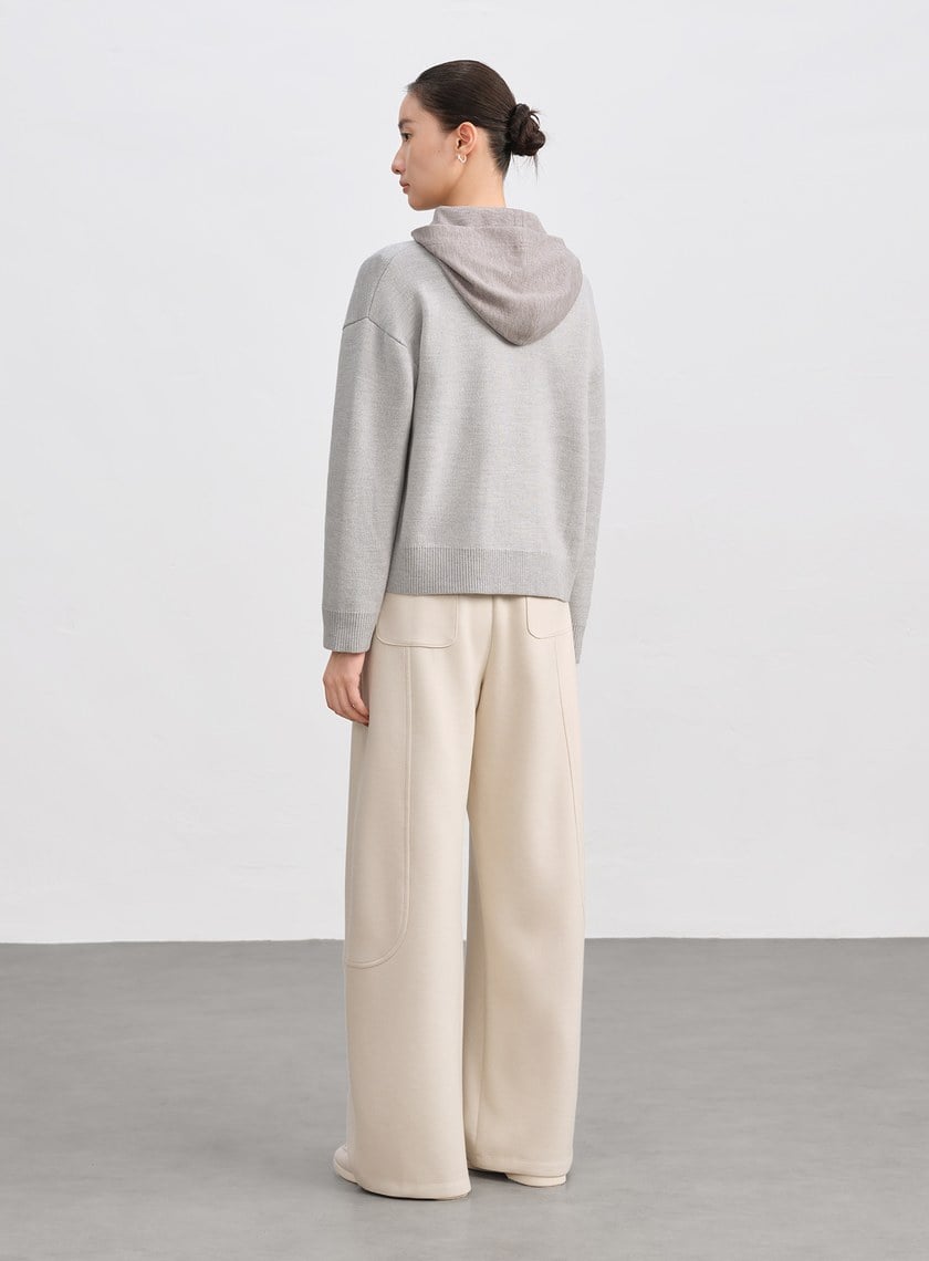 100%美麗諾羊毛針織棒球衫