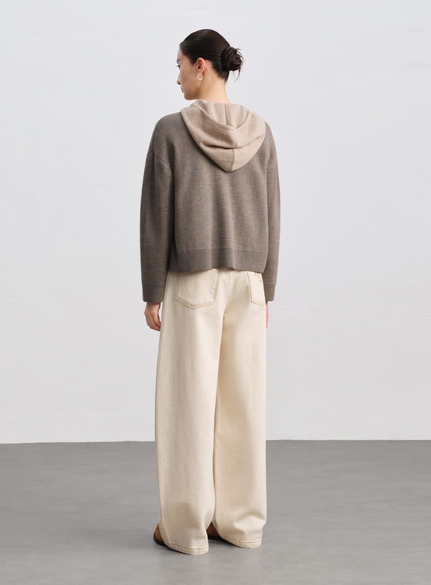 100%美麗諾羊毛針織棒球衫