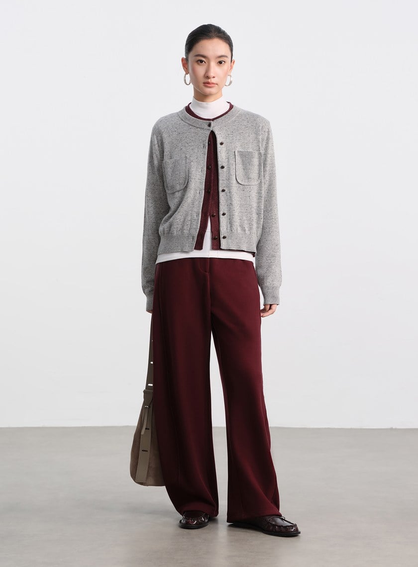 雙口袋工裝風開襟外套