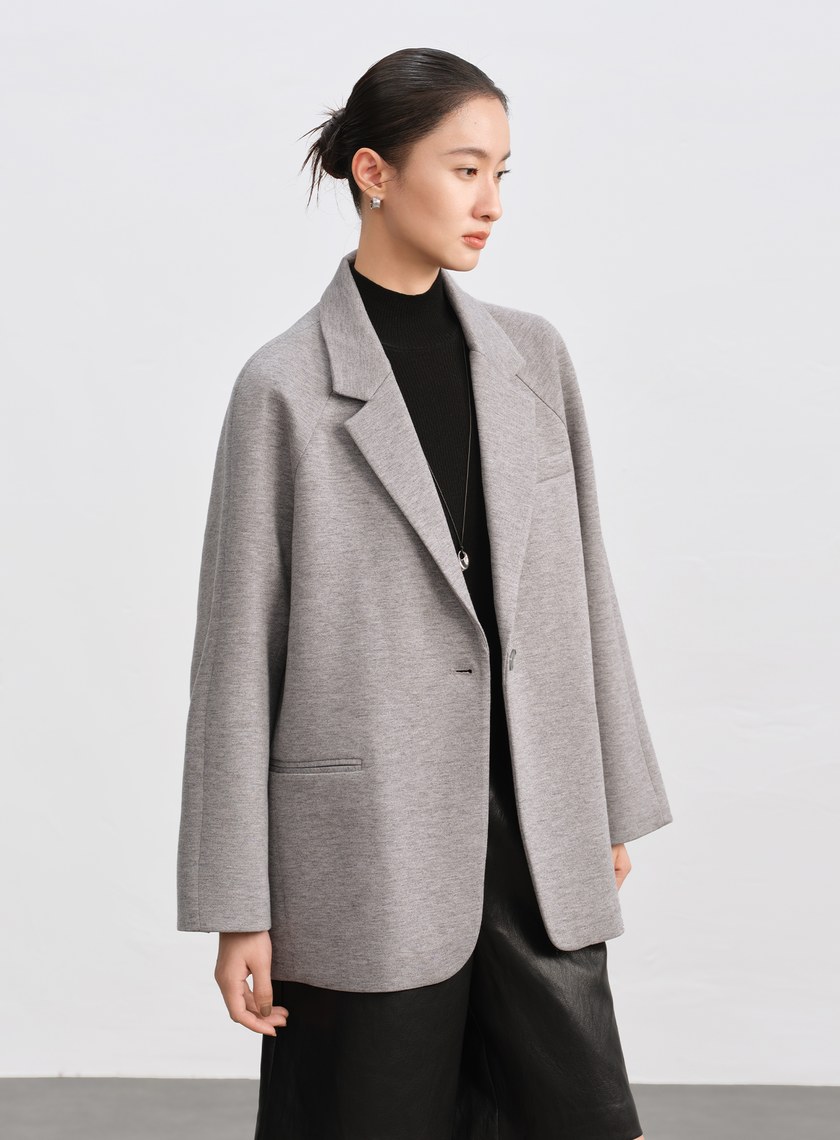 挺廓感休閒繭型西裝