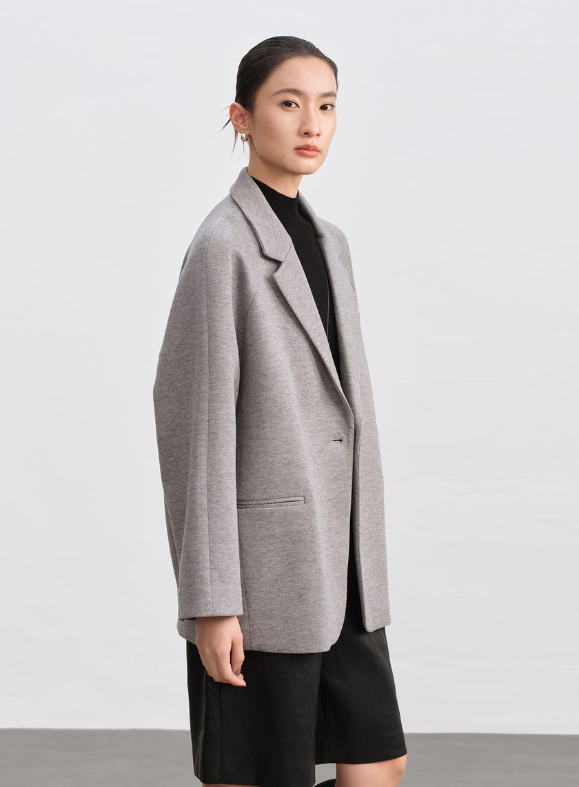 挺廓感休閒繭型西裝