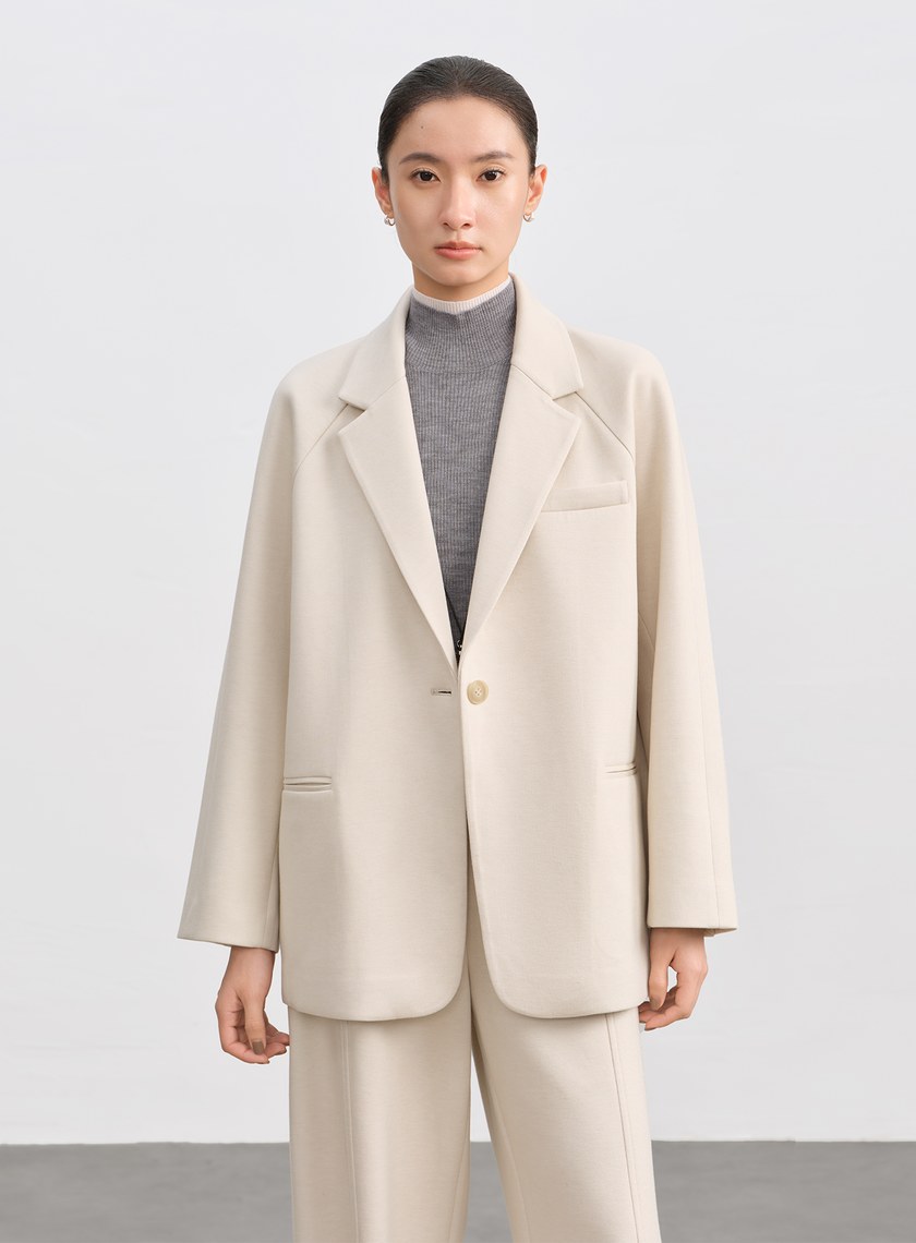 挺廓感休閒繭型西裝