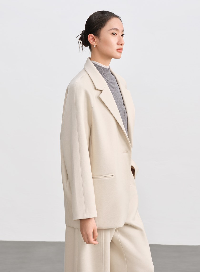 挺廓感休閒繭型西裝