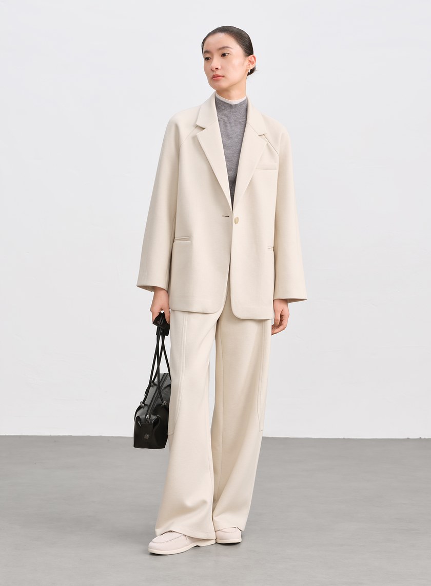 挺廓感休閒繭型西裝