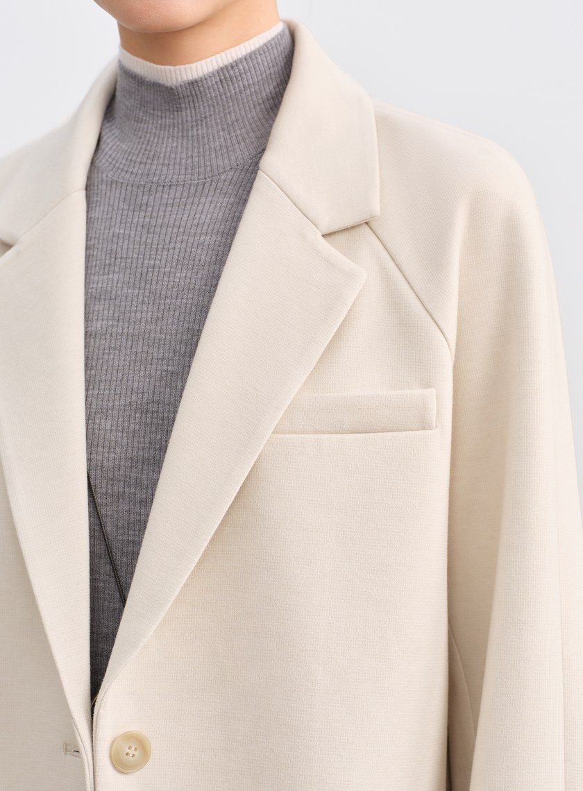 挺廓感休閒繭型西裝