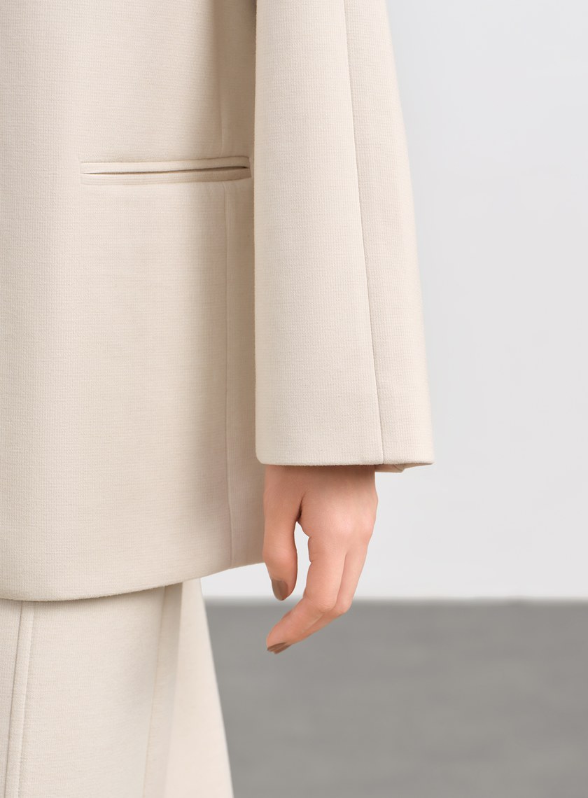 挺廓感休閒繭型西裝