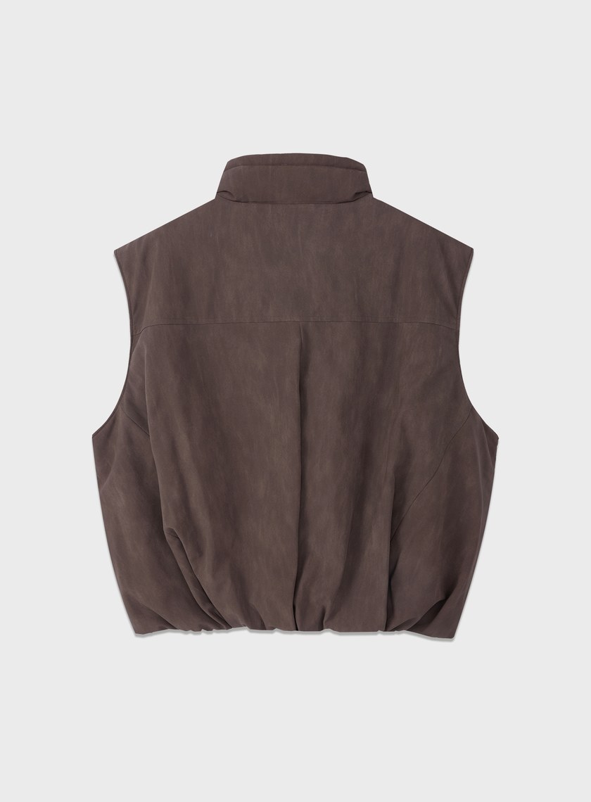 霧面水洗感麂皮馬甲