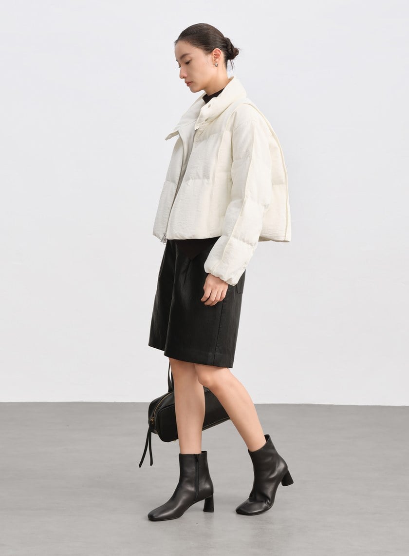 斜紋肌理立領防風夾克