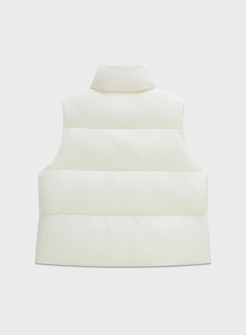 霧面立領輕盈羽絨背心