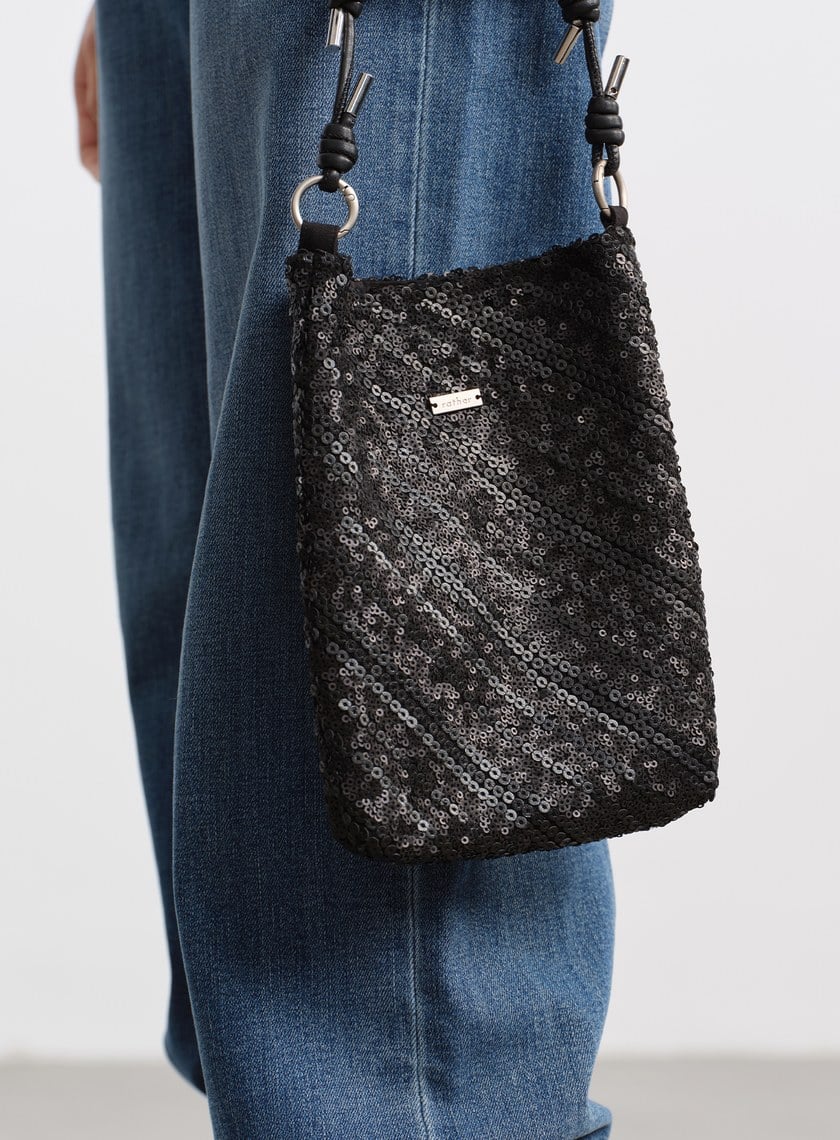 微光立體亮片小包