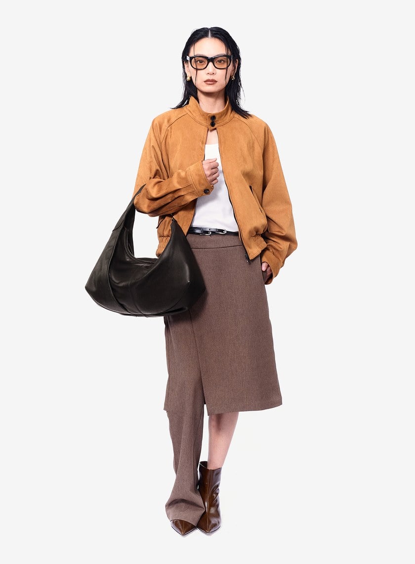 FEMANCE_Wander Hobo 不對稱慵懶感皮革托特包