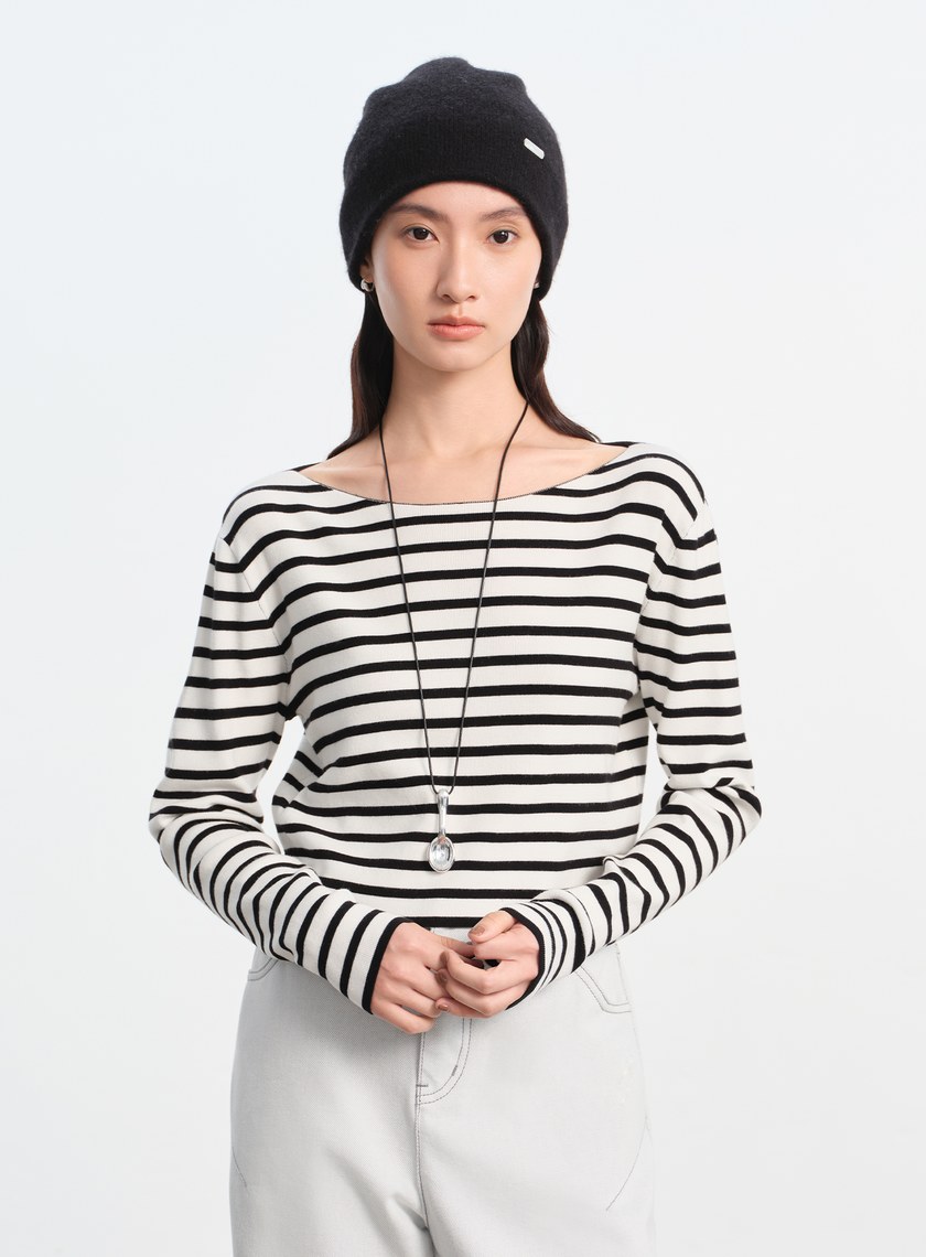 雙面穿羊絨雙色針織冷帽