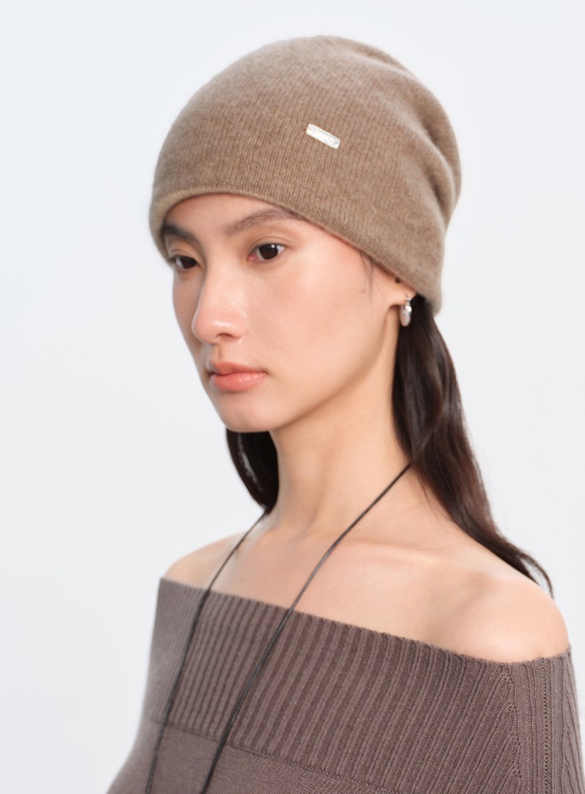 雙面穿羊絨雙色針織冷帽