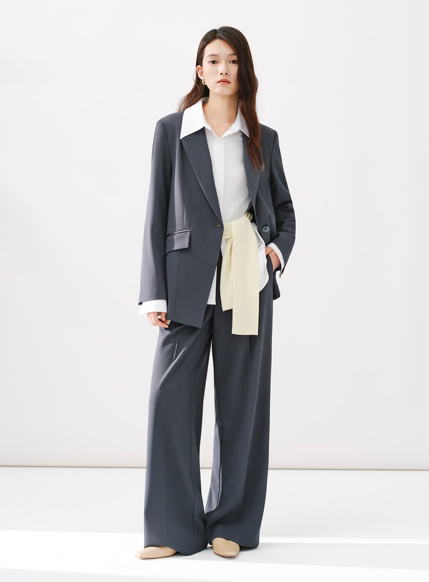 Signature Suit - 簡約直筒西裝褲