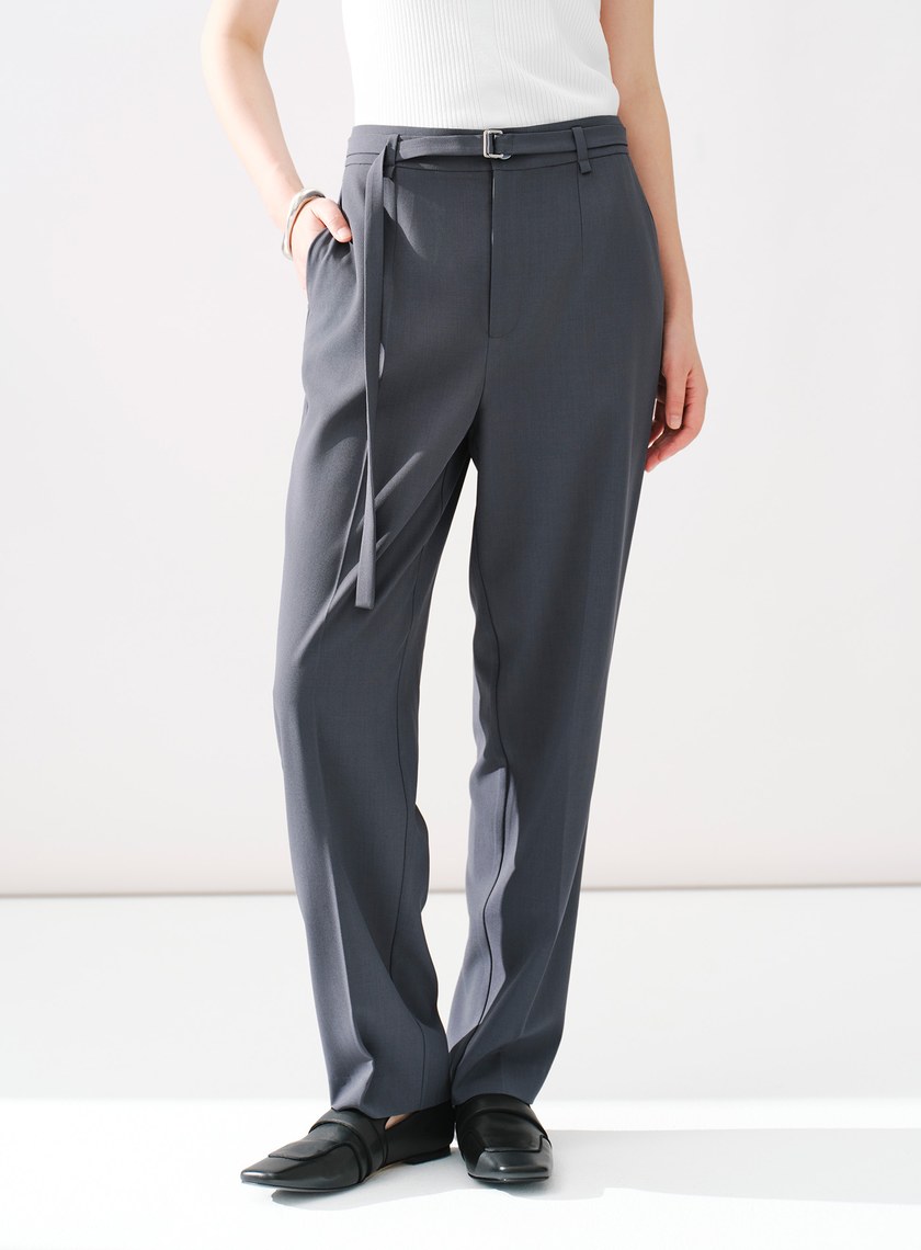 Signature Suit - 簡約立體壓摺九分褲