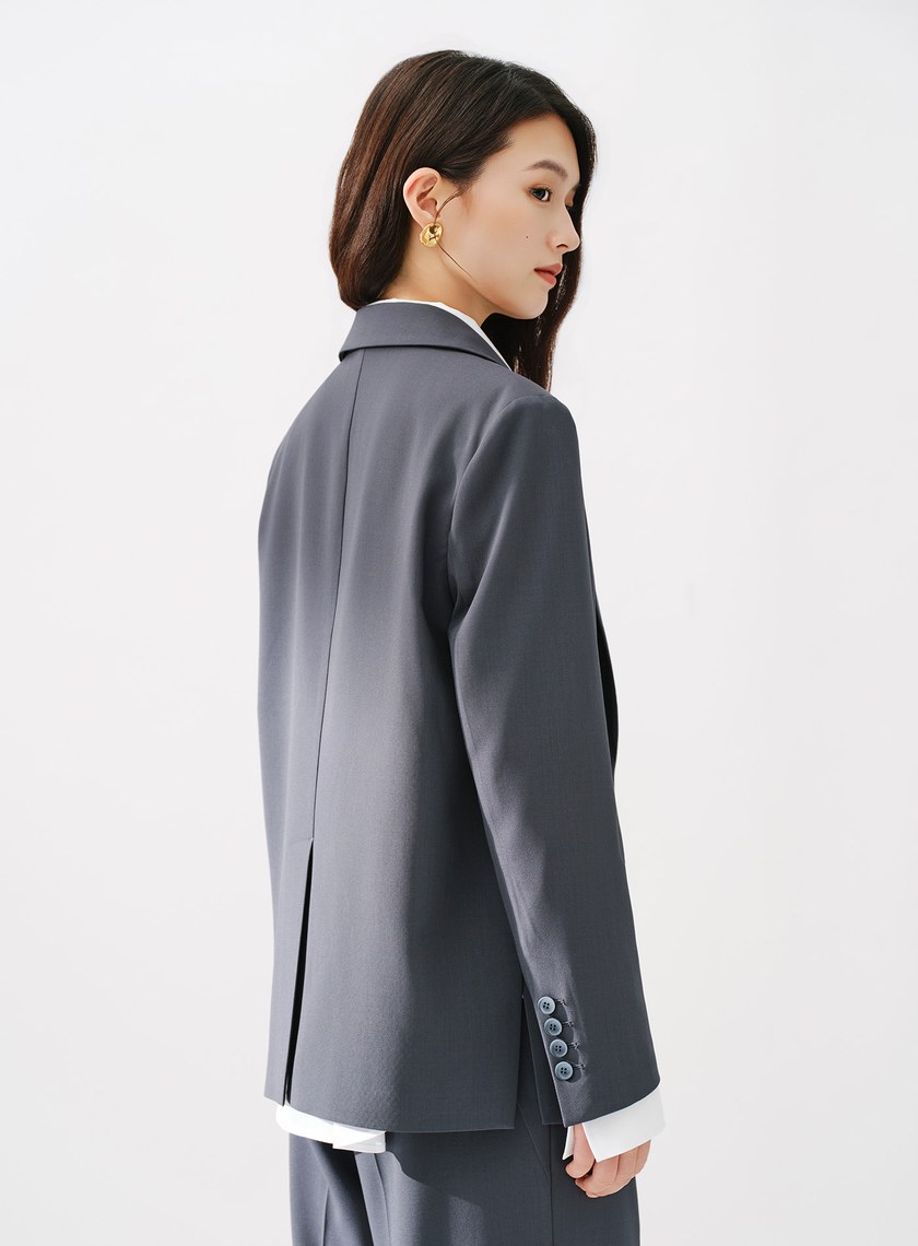 Signature Suit - 簡約不對稱西裝外套
