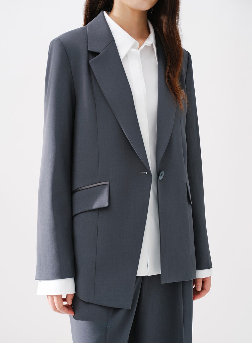 Signature Suit - 簡約不對稱西裝外套