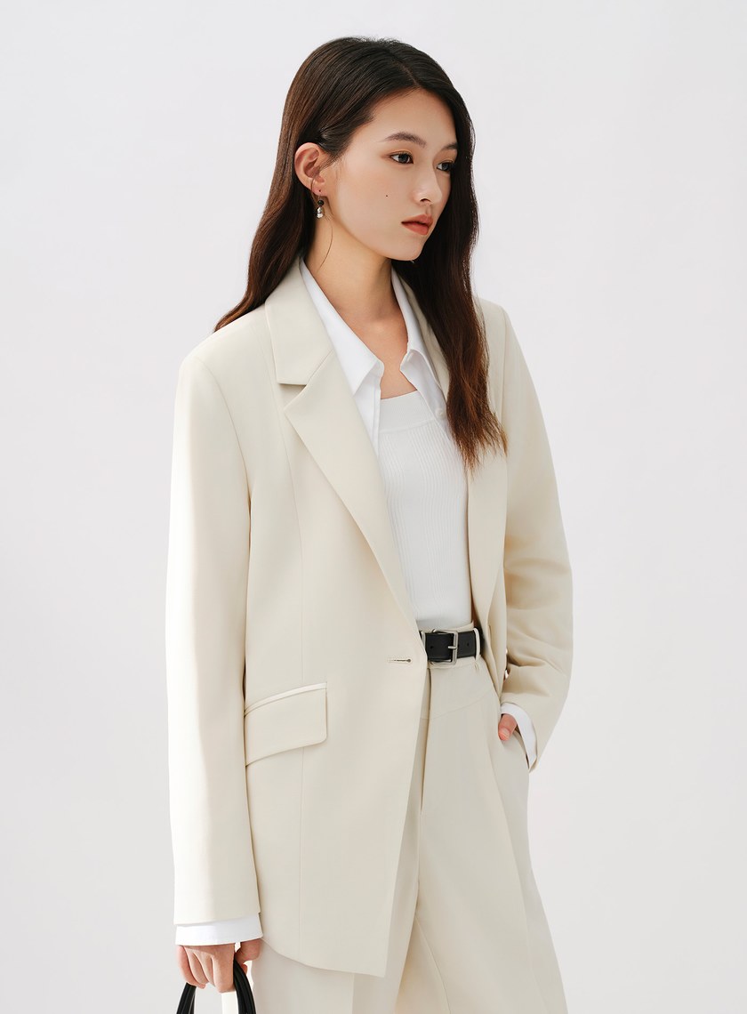 Signature Suit - 簡約不對稱西裝外套