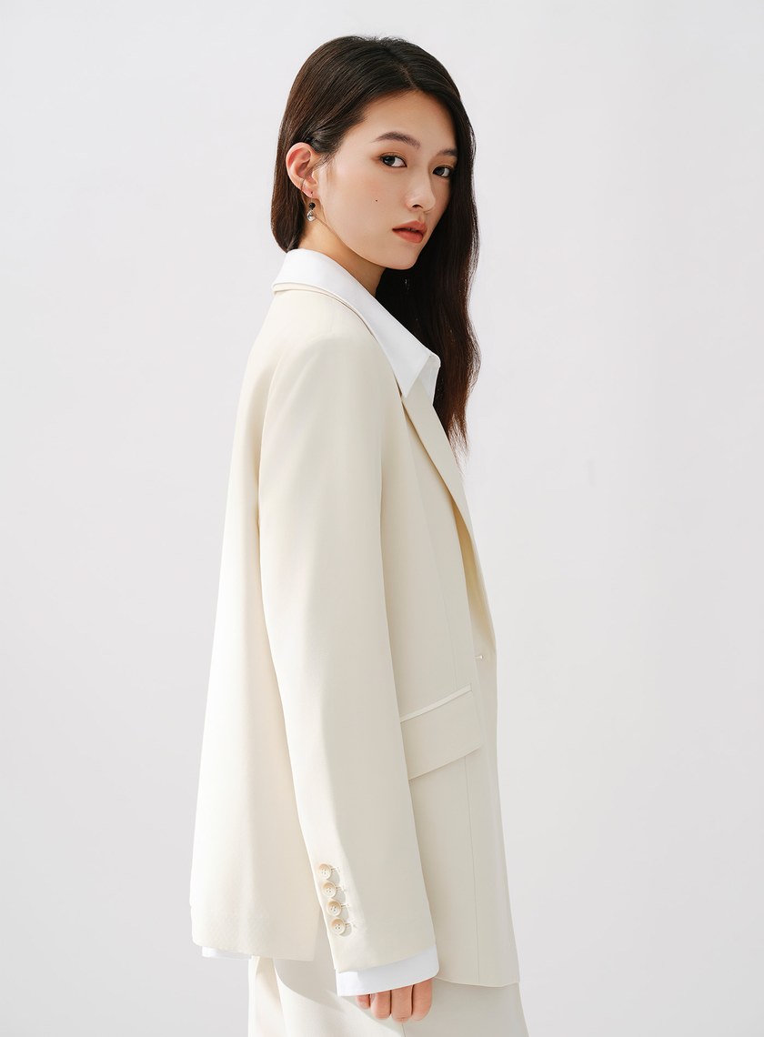 Signature Suit - 簡約不對稱西裝外套