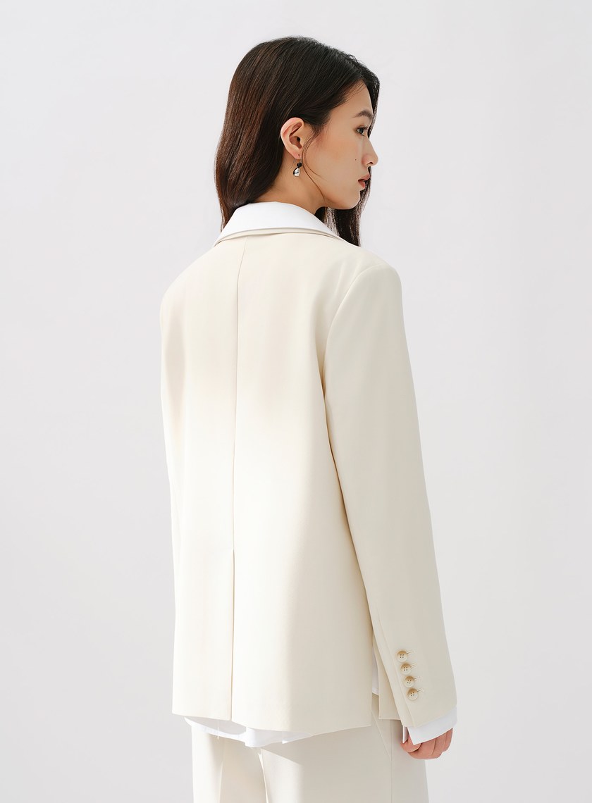 Signature Suit - 簡約不對稱西裝外套