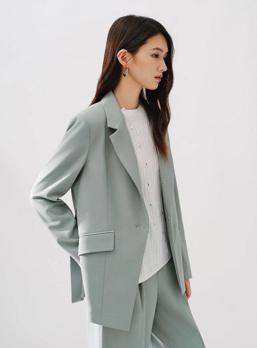 Signature Suit - 簡約不對稱西裝外套