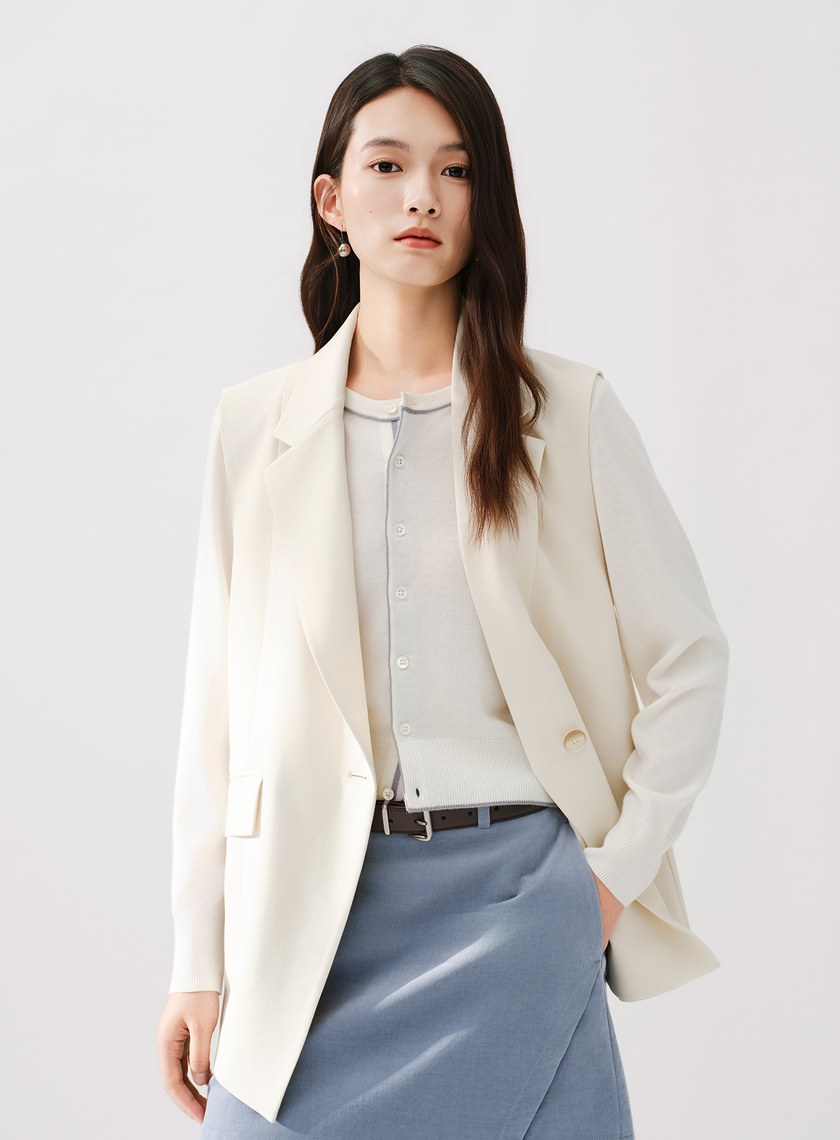 Signature Suit - 簡約不對稱西裝背心
