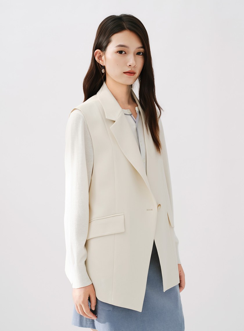 Signature Suit - 簡約不對稱西裝背心
