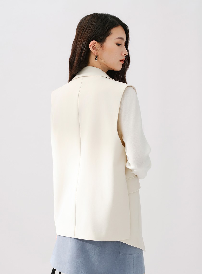 Signature Suit - 簡約不對稱西裝背心