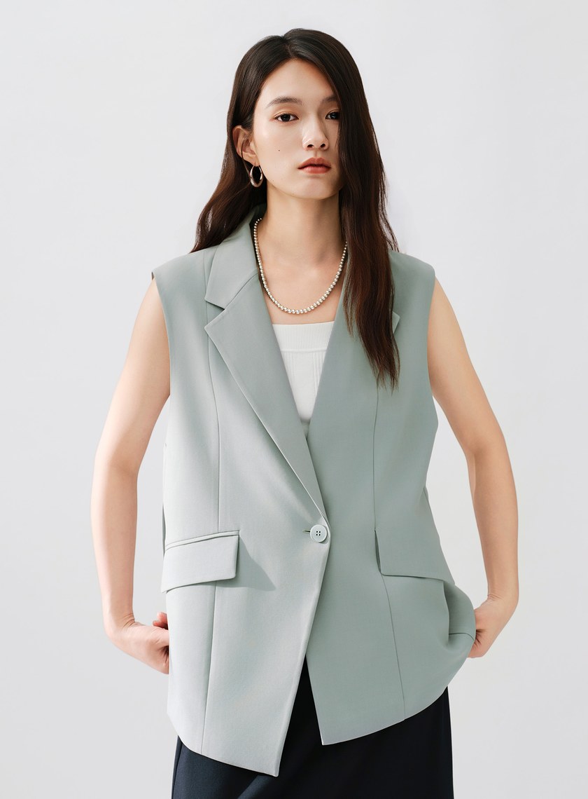 Signature Suit - 簡約不對稱西裝背心