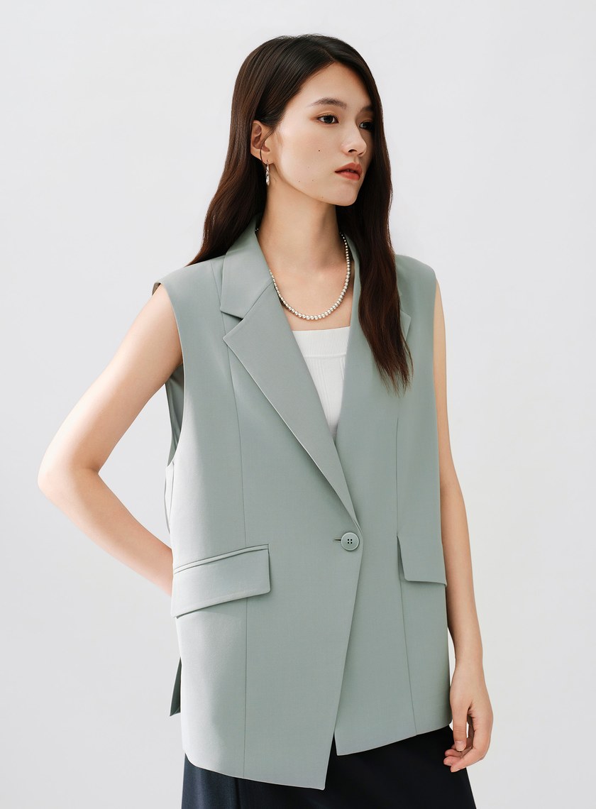Signature Suit - 簡約不對稱西裝背心