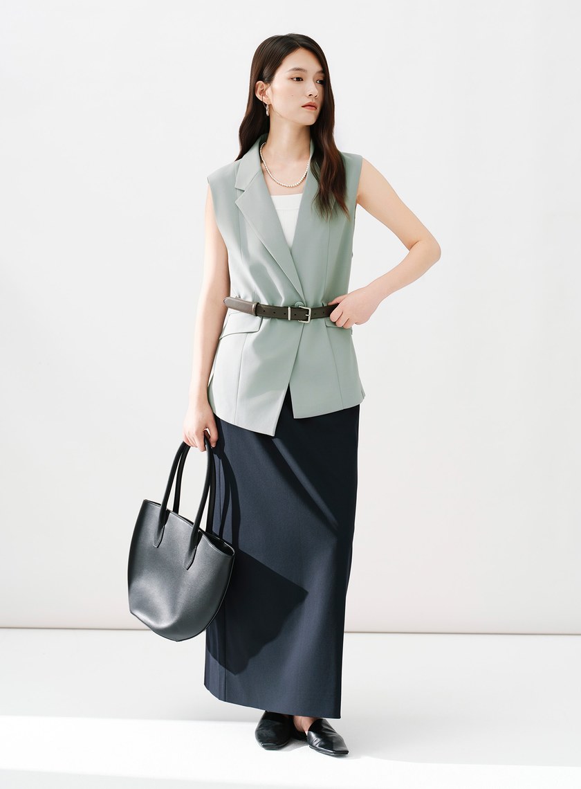 Signature Suit - 簡約不對稱西裝背心