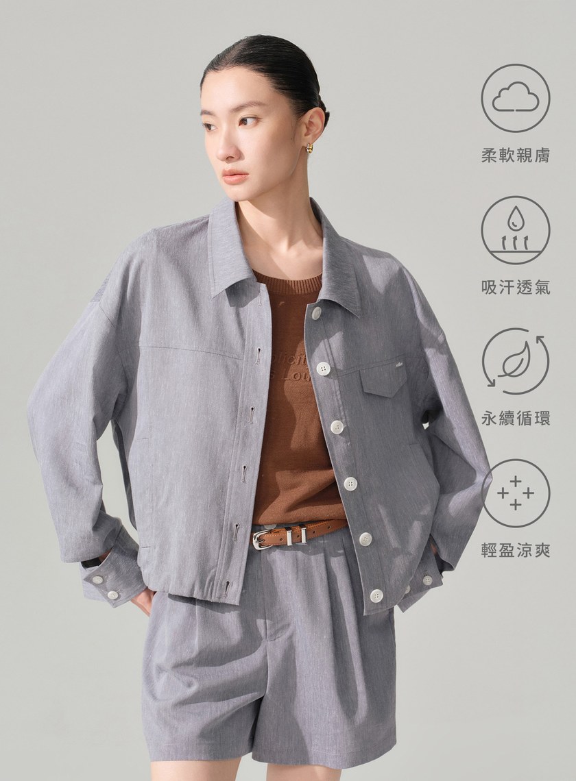 亞麻休閒襯衫