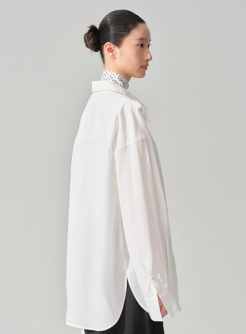 男女適穿刺繡 Logo 寬鬆襯衫