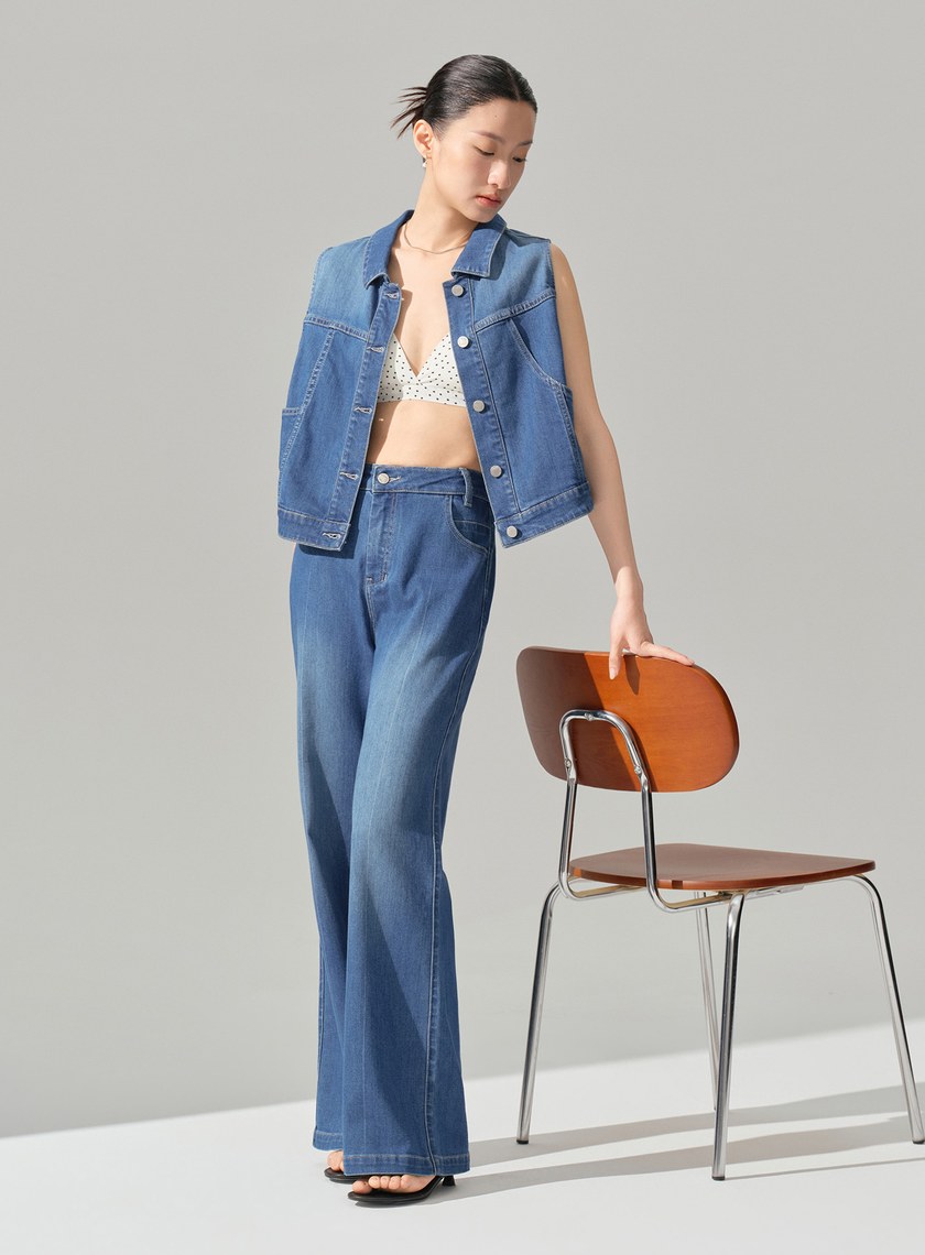 經典復古牛仔背心