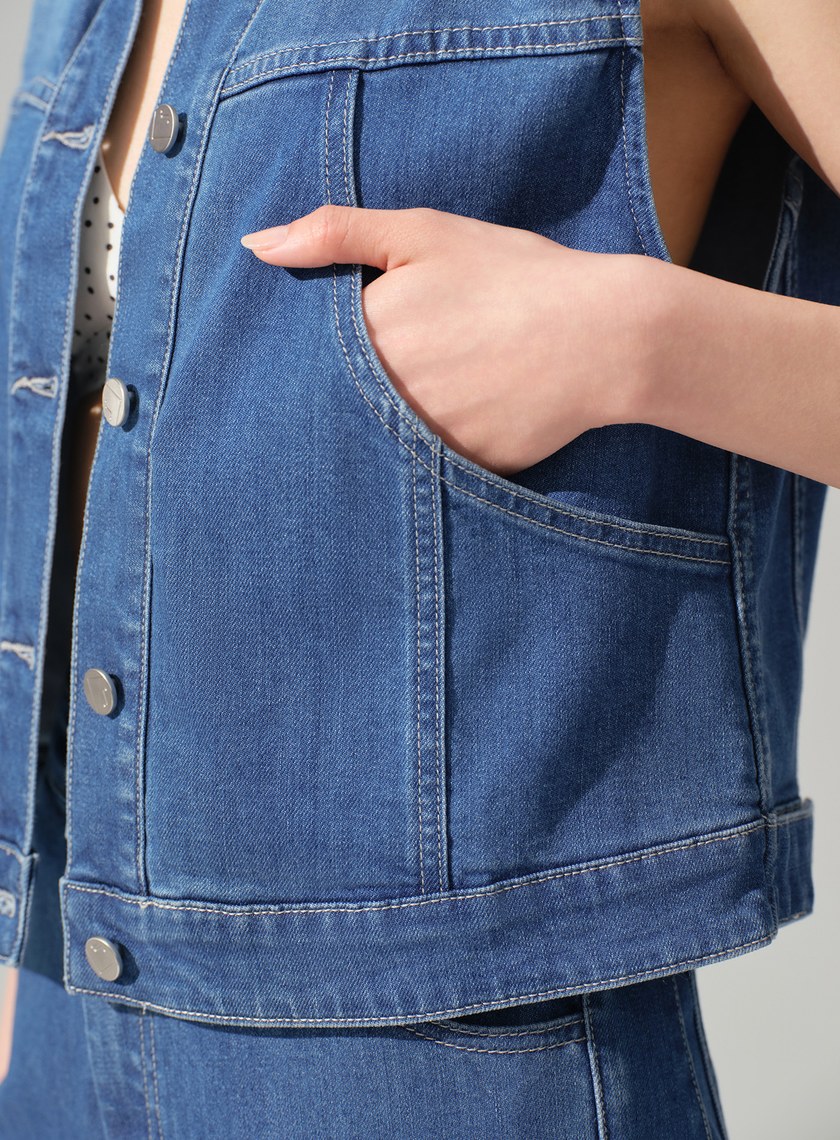 經典復古牛仔背心