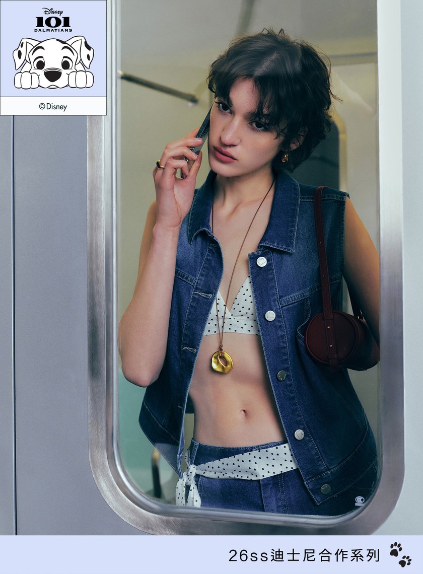 DISNEY｜法式波點三角內衣