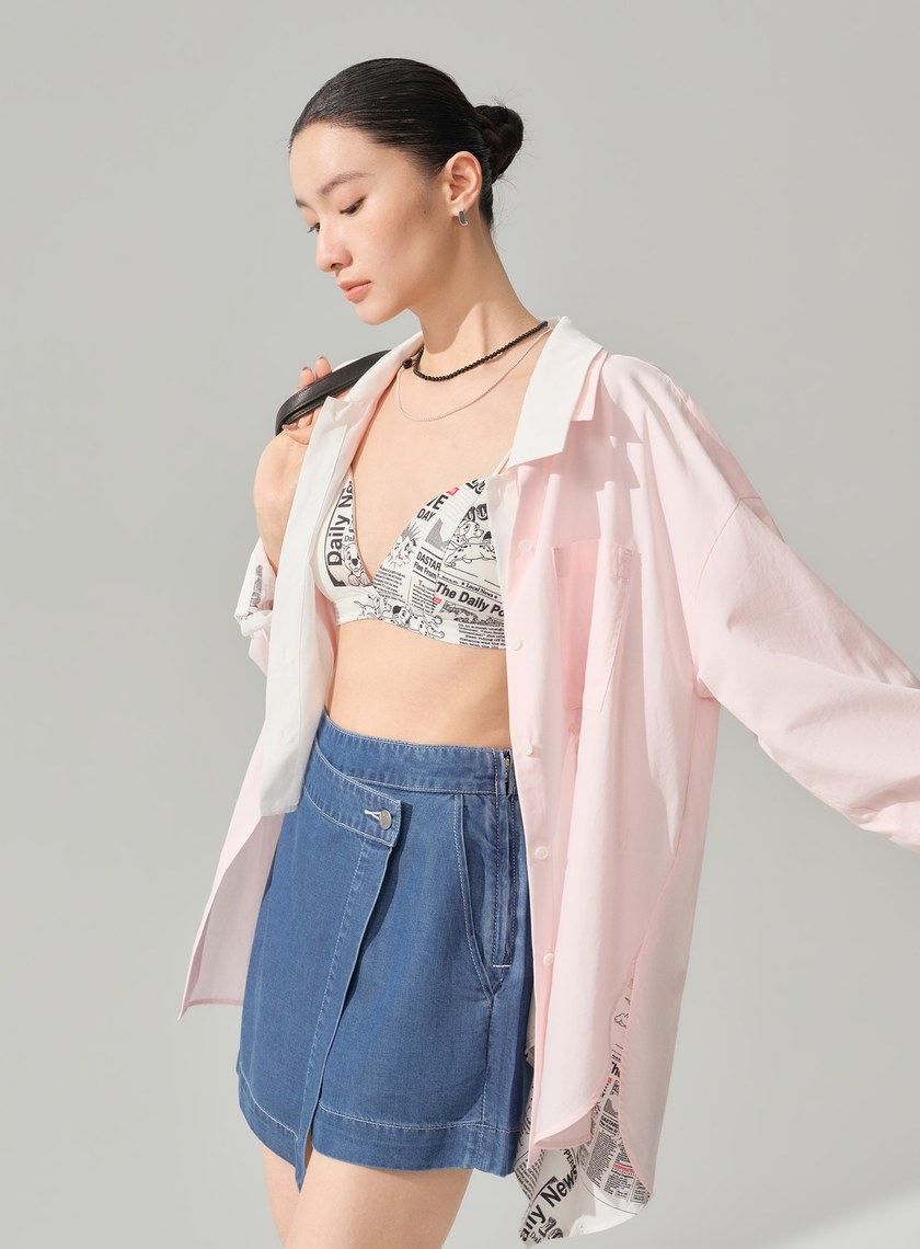 DISNEY｜報紙印花三角內衣