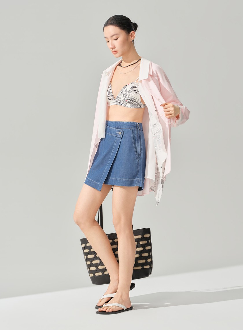 DISNEY｜報紙印花三角內衣