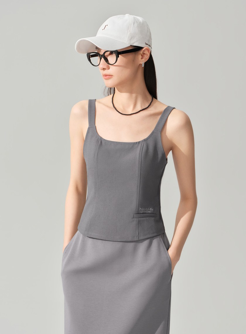 DISNEY｜刺繡短版BRA背心