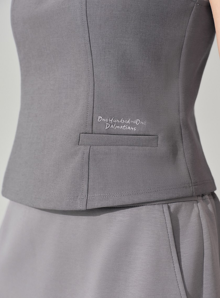 DISNEY｜刺繡短版BRA背心