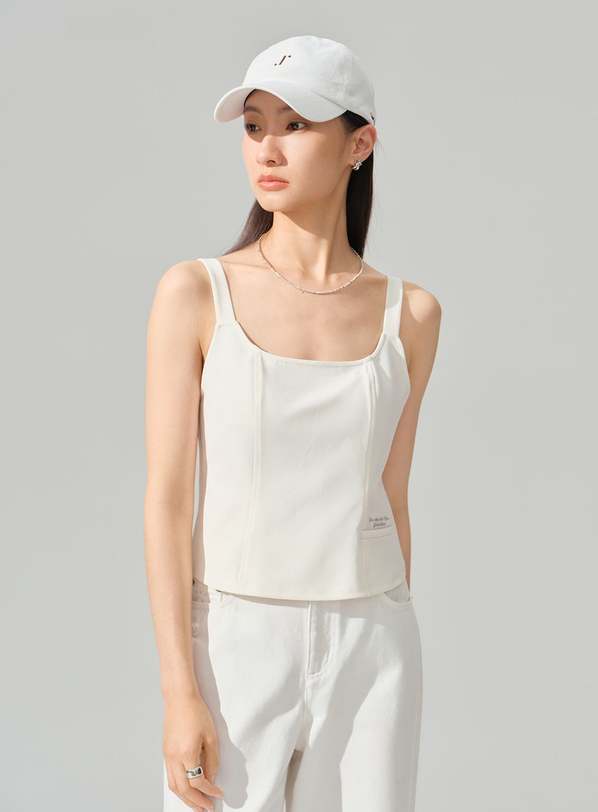 DISNEY｜刺繡短版BRA背心