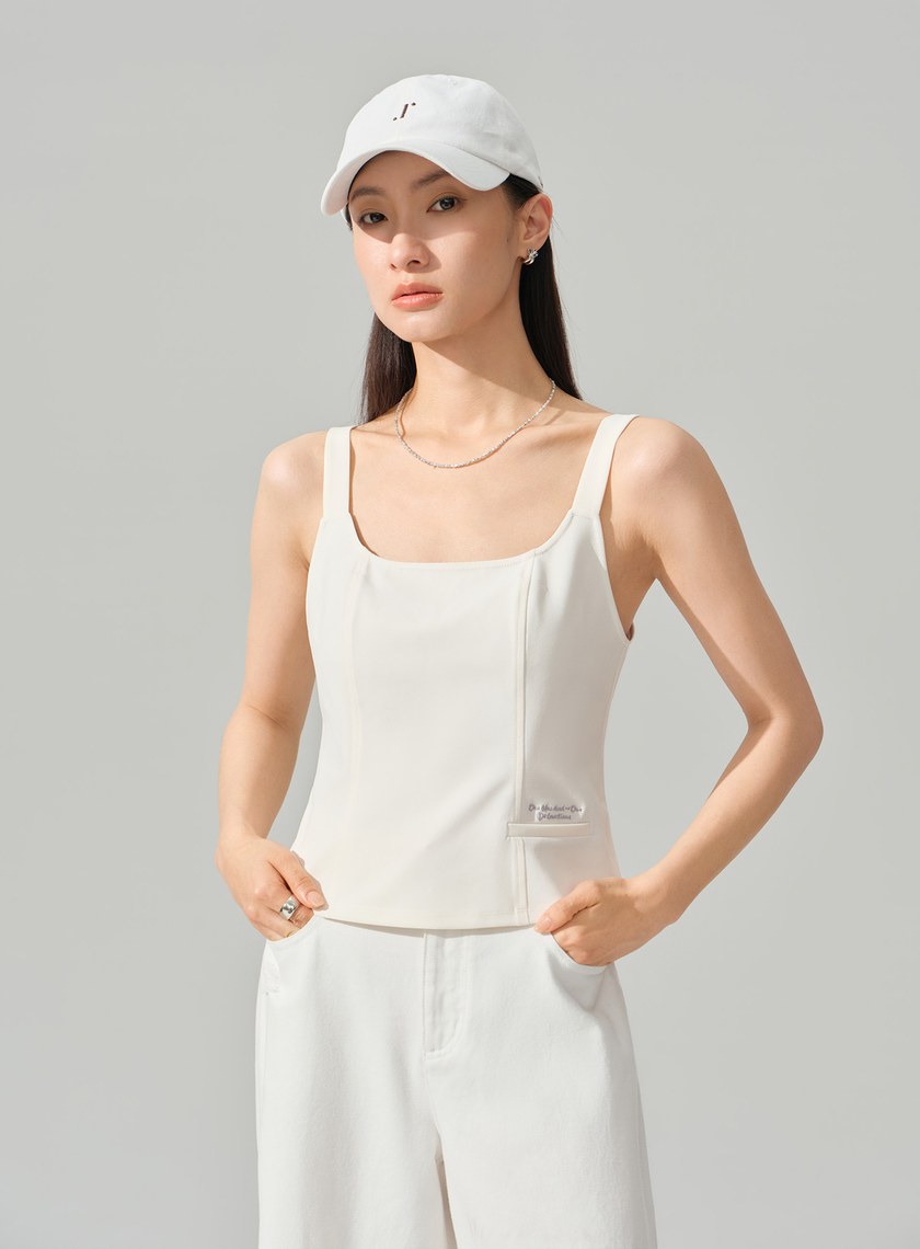 DISNEY｜刺繡短版BRA背心