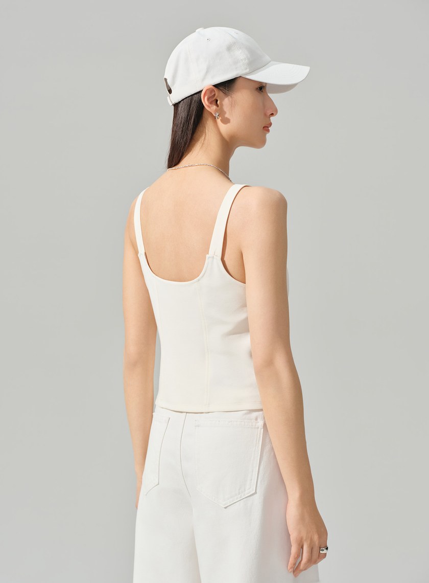 DISNEY｜刺繡短版BRA背心